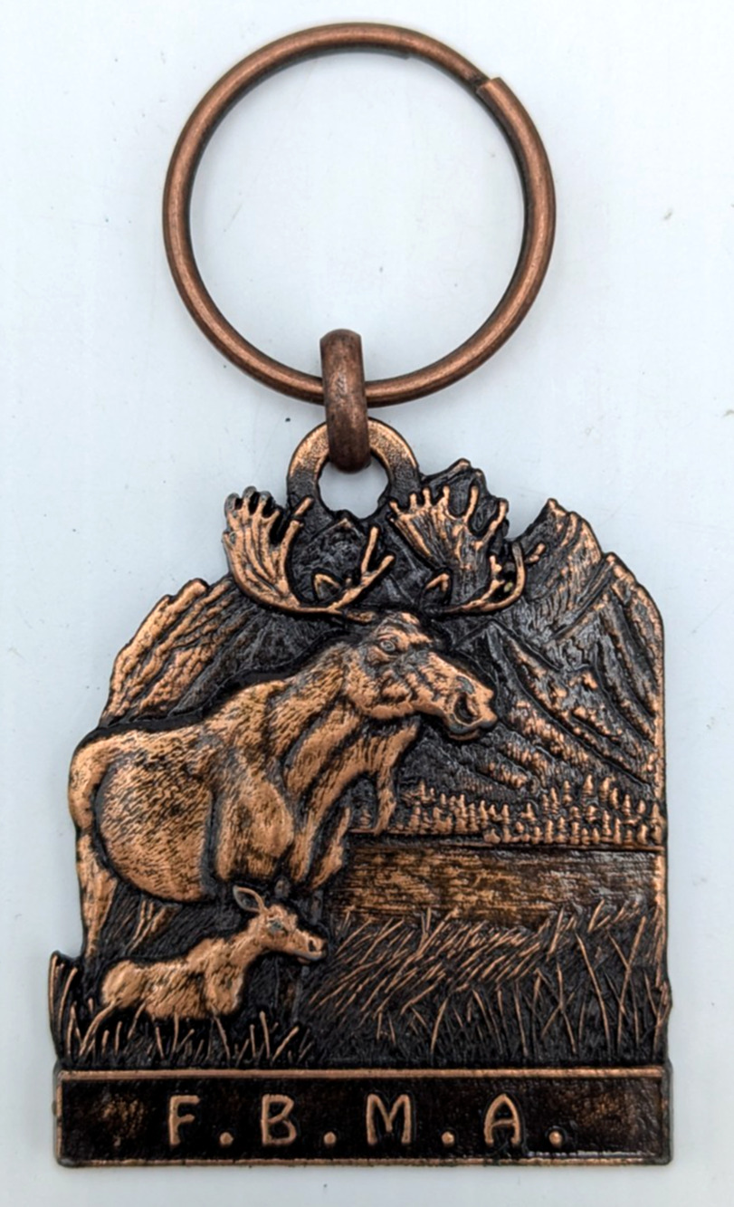 The Moose Alces F.B.M.A. Key Ring Florida Bermuda Moose Association Hunting